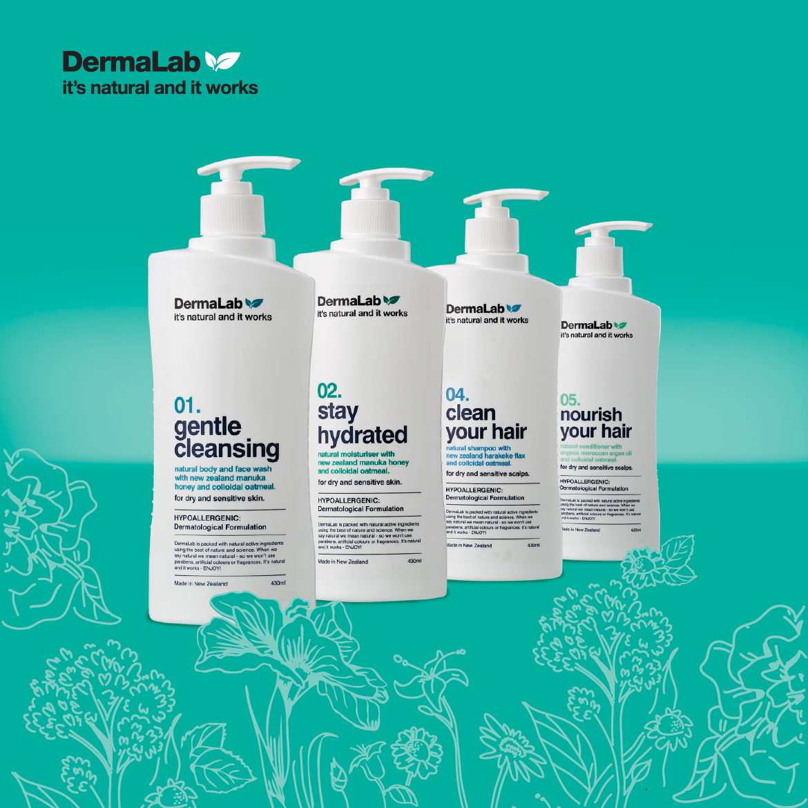 Dermalab-Product-Range-Green-redfire-design-blog REDFIRE_dermalab_brandmarketing_photography_branding_packaging_digital_graphicdesign_advertising_brochure_designagency