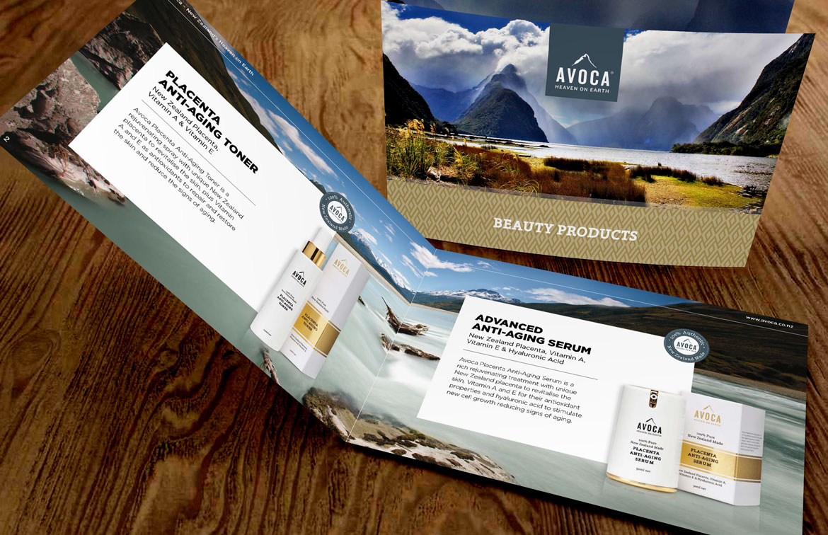 redfire-avoca-skincare-marketing-collateral-point-of-sale-nz REDFIRE_avoca_brochure-brandmarketing_photography_branding_packaging_digital_graphicdesign_advertising_brochure_designagency