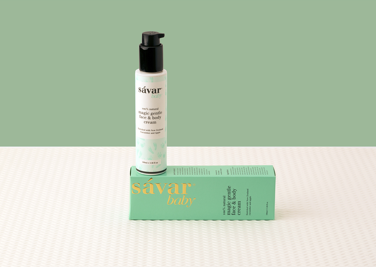 redfire-savar-baby-skincare-packaging-design-branding-nz REDFIRE_stcuthberts_photography_branding_packaging_digital_graphicdesign_advertising_brochure_designagency