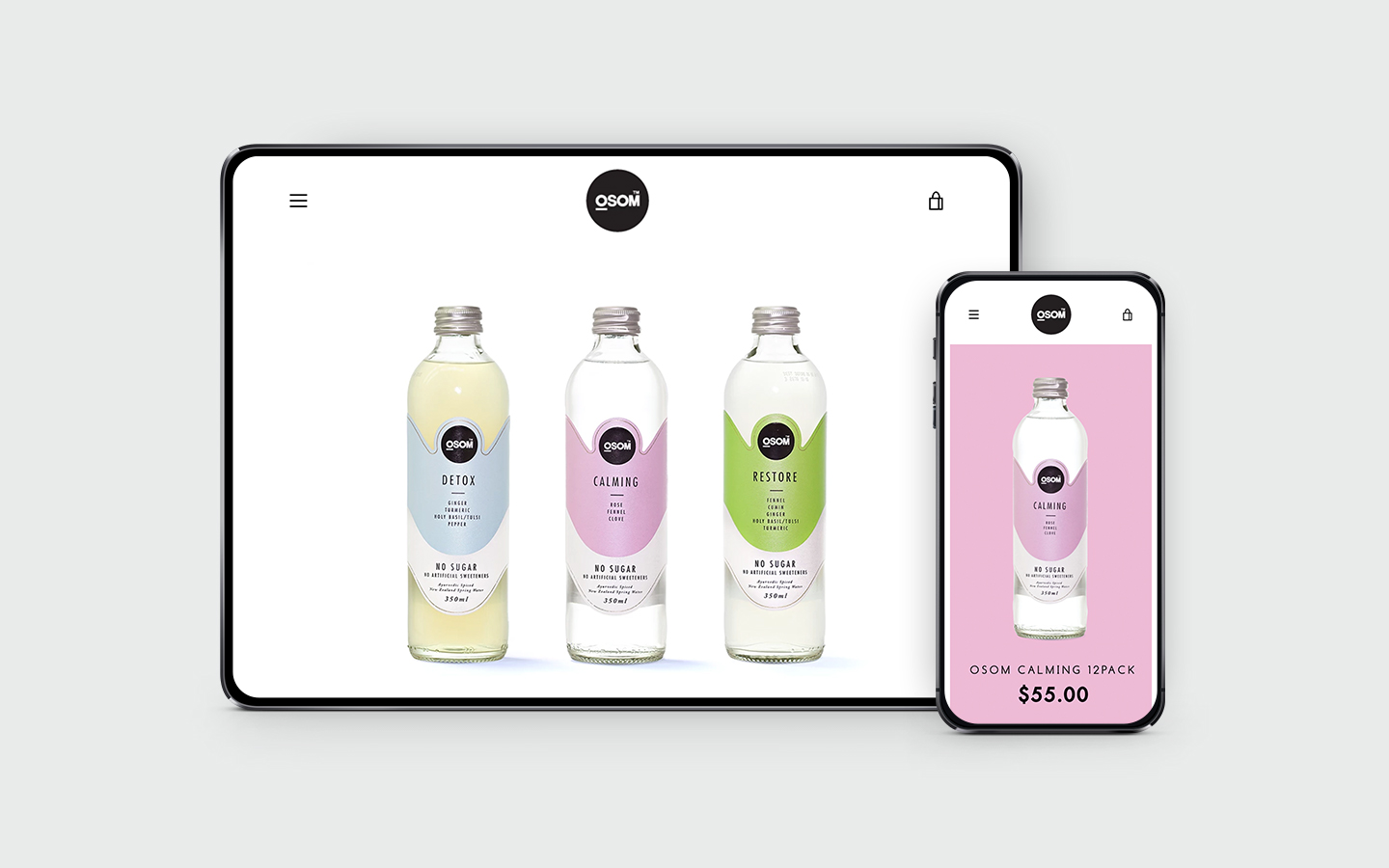 Osom_Healthy_drink_packaging_design_brand_archetype_brand_positioning_logo_product_page_redfire_website