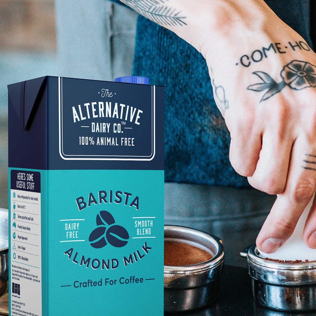 Alt-Dairy-hover Packaging design for FMCG.